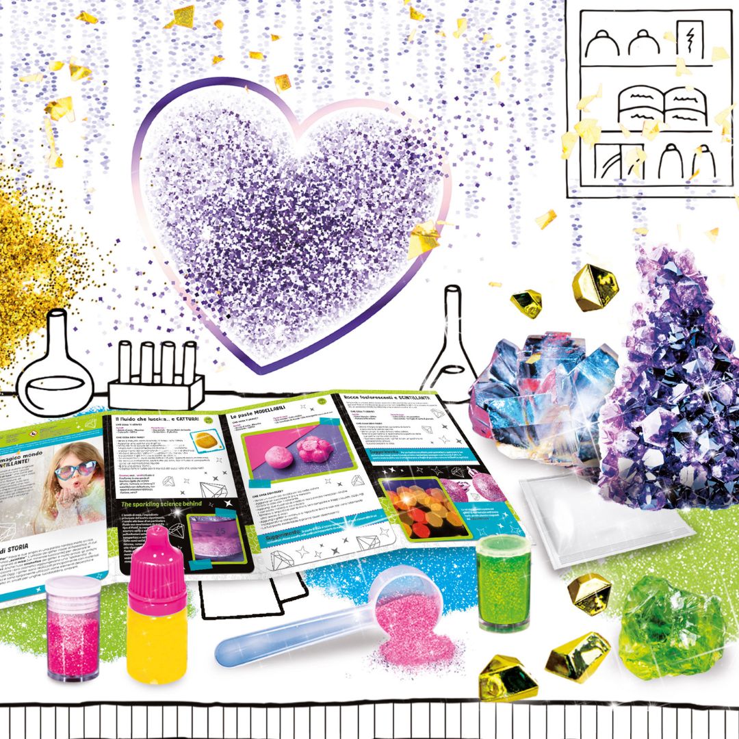 100194 Lisciani - I'm a Genius Pocket - Esperimenti con i glitter
