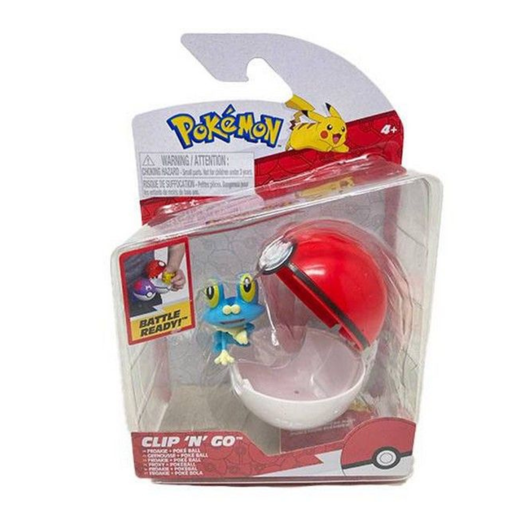 PK160402 Rei Toys - Pokémon Clip 'n' Go - Froakie + Poké Ball