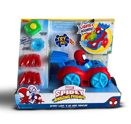 SP100100 Rei Toys Spidey Lancia  ragnatele De Luxe  con luci e suoni