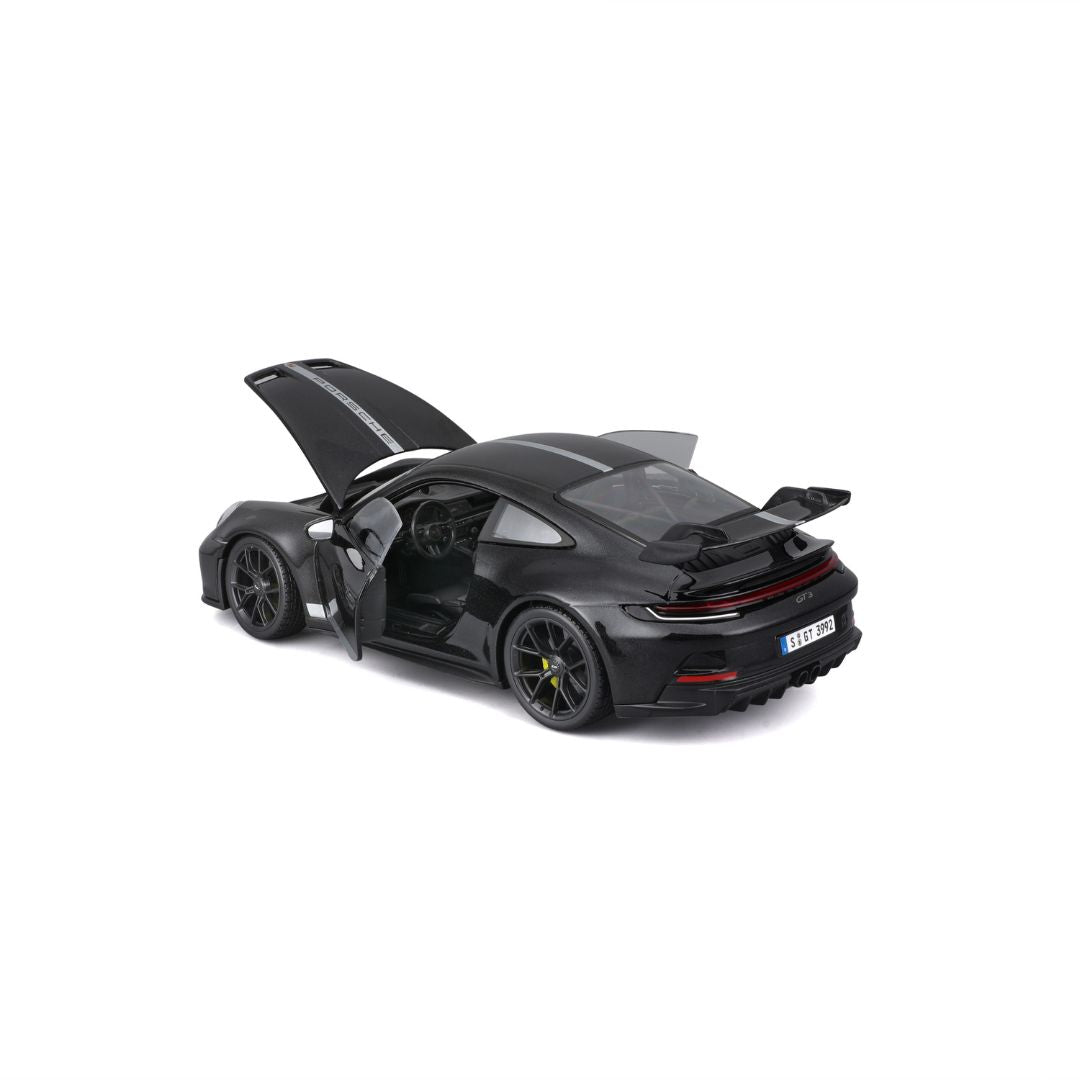 36458 Bburago Maisto - Porsche 911 GT3 (2022), nera - Scala 1:18