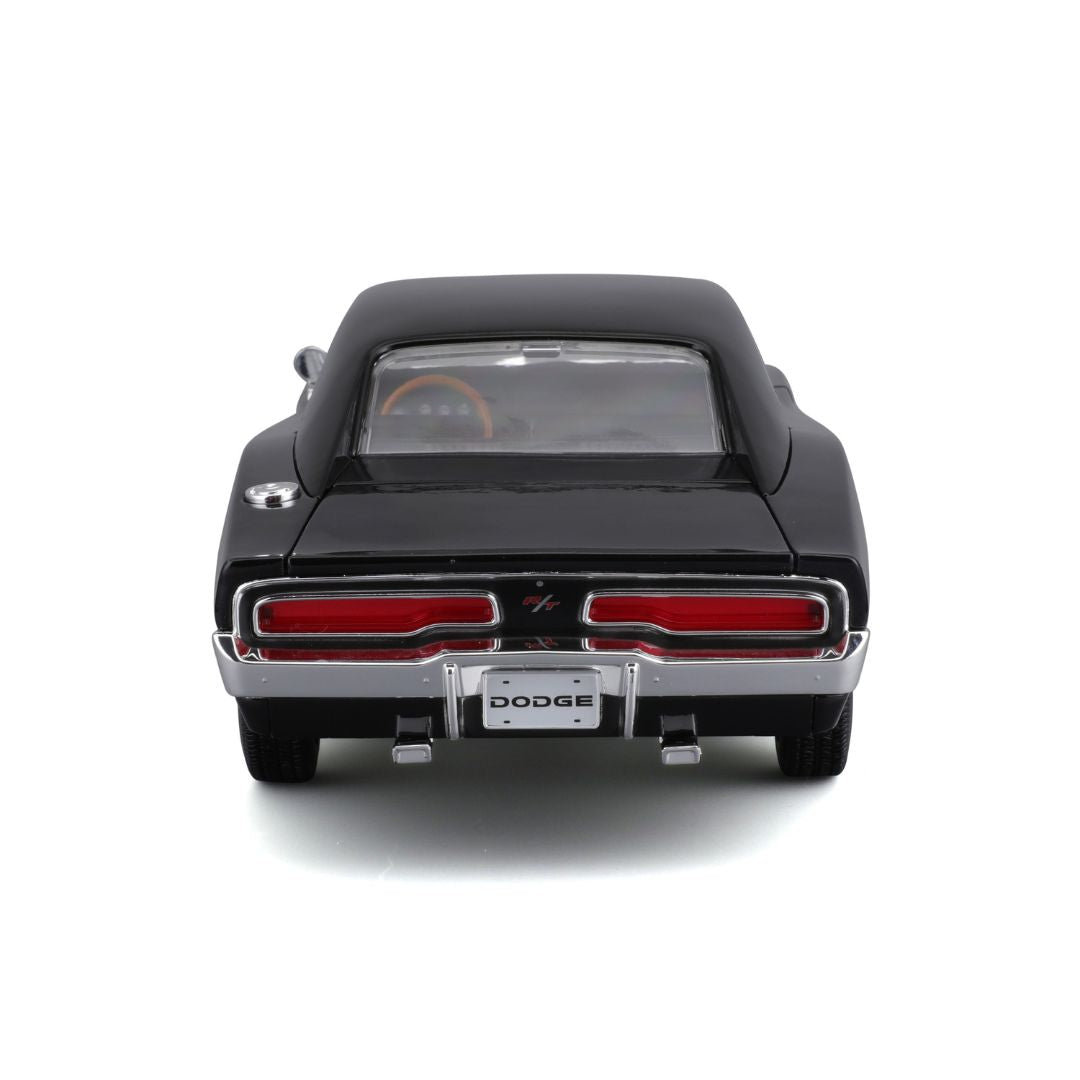 31387 BK Bburago Maisto - Dodge Charger R/T (1969), nera - 1:18