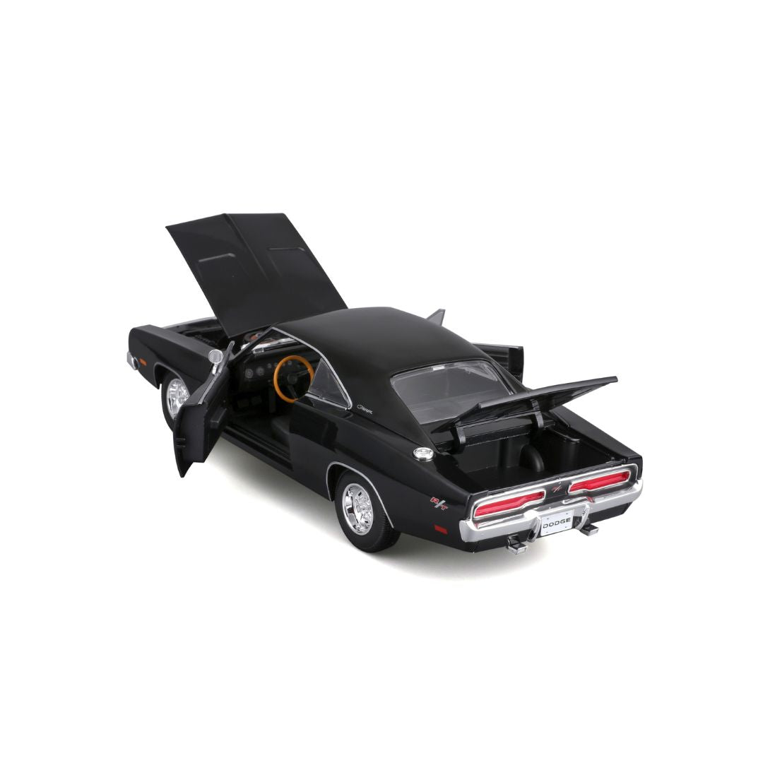 31387 BK Bburago Maisto - Dodge Charger R/T (1969), nera - 1:18