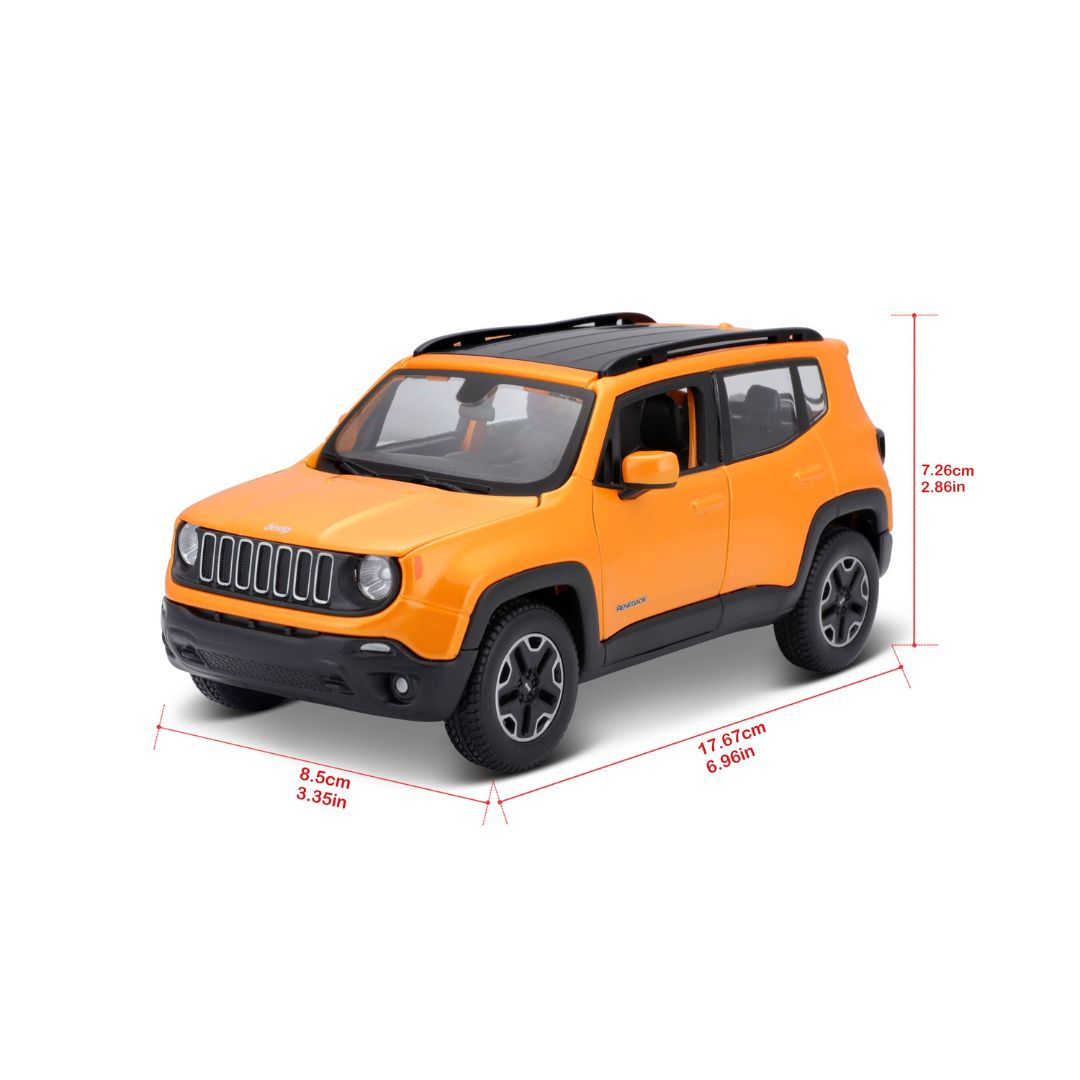 31282 Bburago Maisto - Jeep Renegade, arancione - Scala 1:24