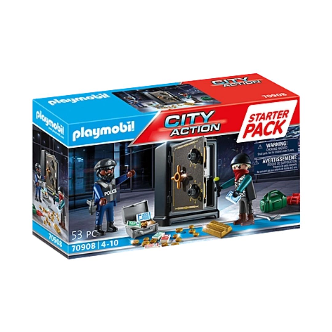70908 Playmobil City Action - Ladro e cassaforte (Starter Pack)
