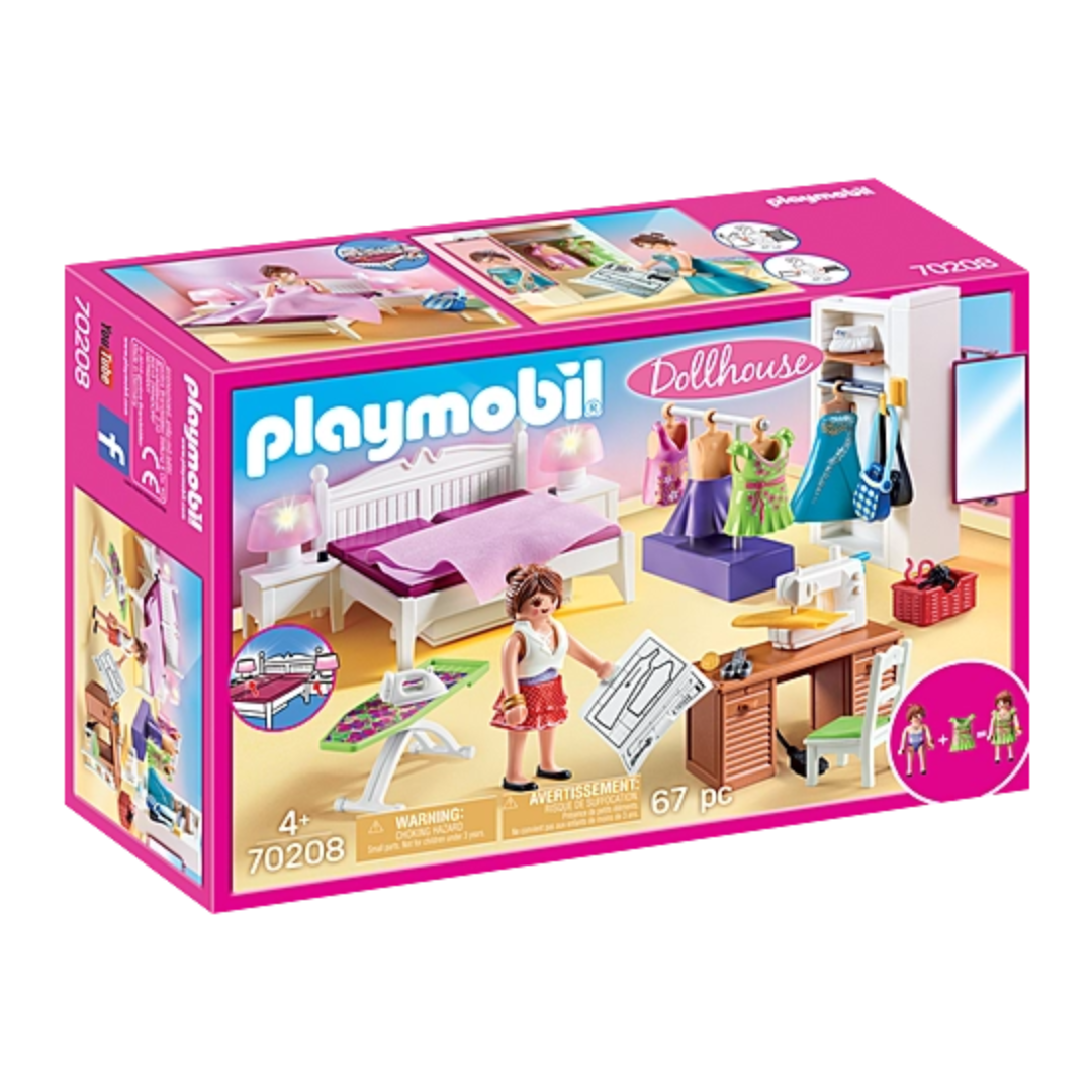 70208 Playmobil Dollhouse CAMERA DA LETTO CON ANGOLO PER CUCITO