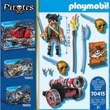 70415 Playmobil Pirates PIRATA CON CANNONE