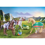 71356 Playmobil Horses of Waterfall - Set 3 cavalli con selle