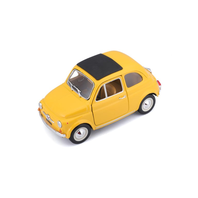 18-22098 Bburago - Fiat 500F (1965), gialla - Scala 1:24