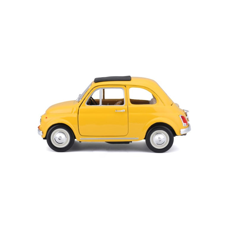 18-22098 Bburago - Fiat 500F (1965), gialla - Scala 1:24