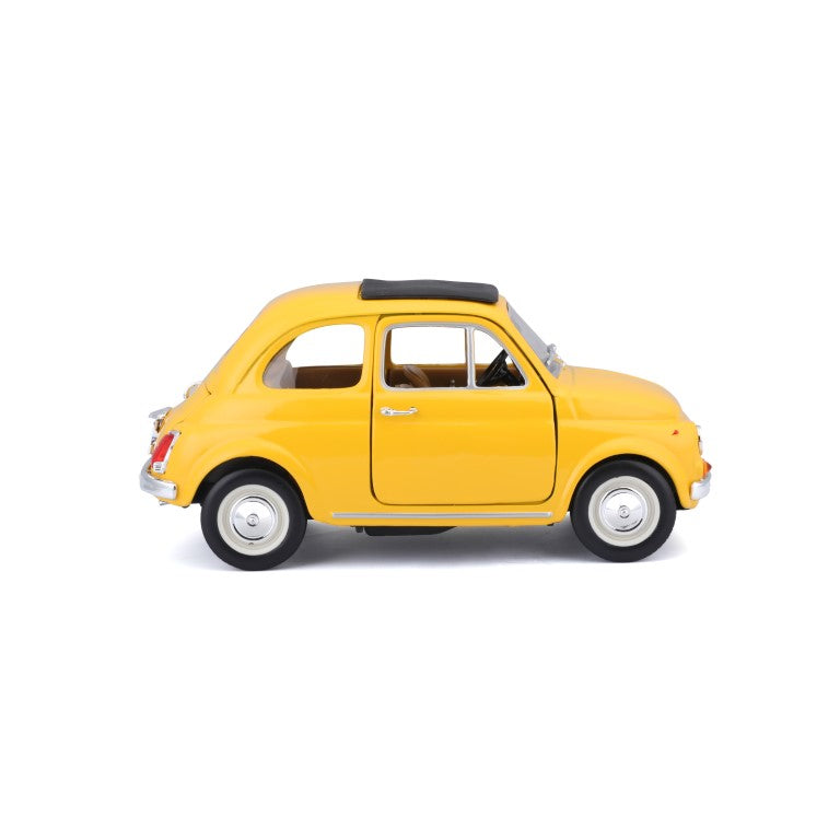 18-22098 Bburago - Fiat 500F (1965), gialla - Scala 1:24