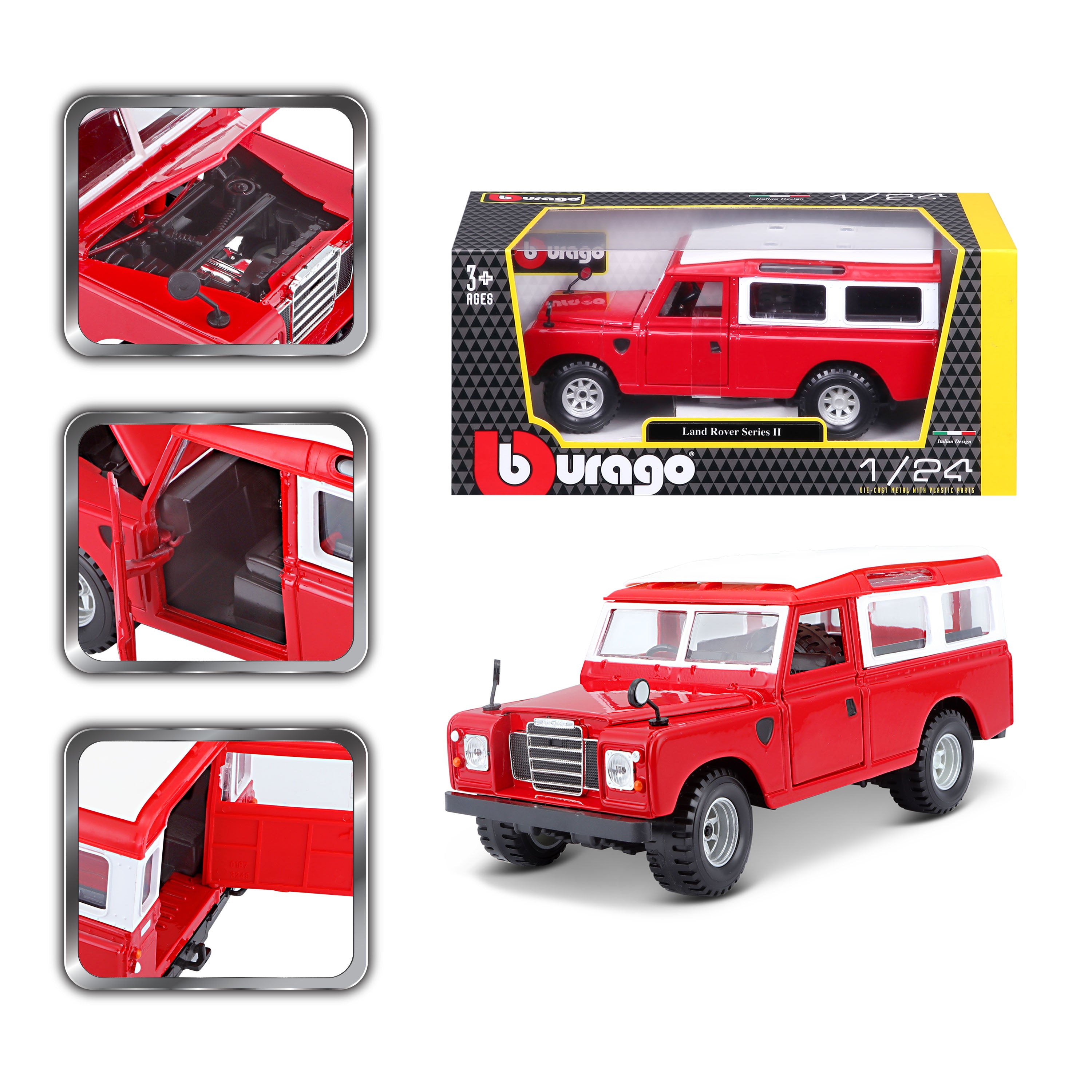 The Burago Range Rover is a model of die-cast scale car produced by the The Burago Range Rover is a model of die-cast scale car produced by the