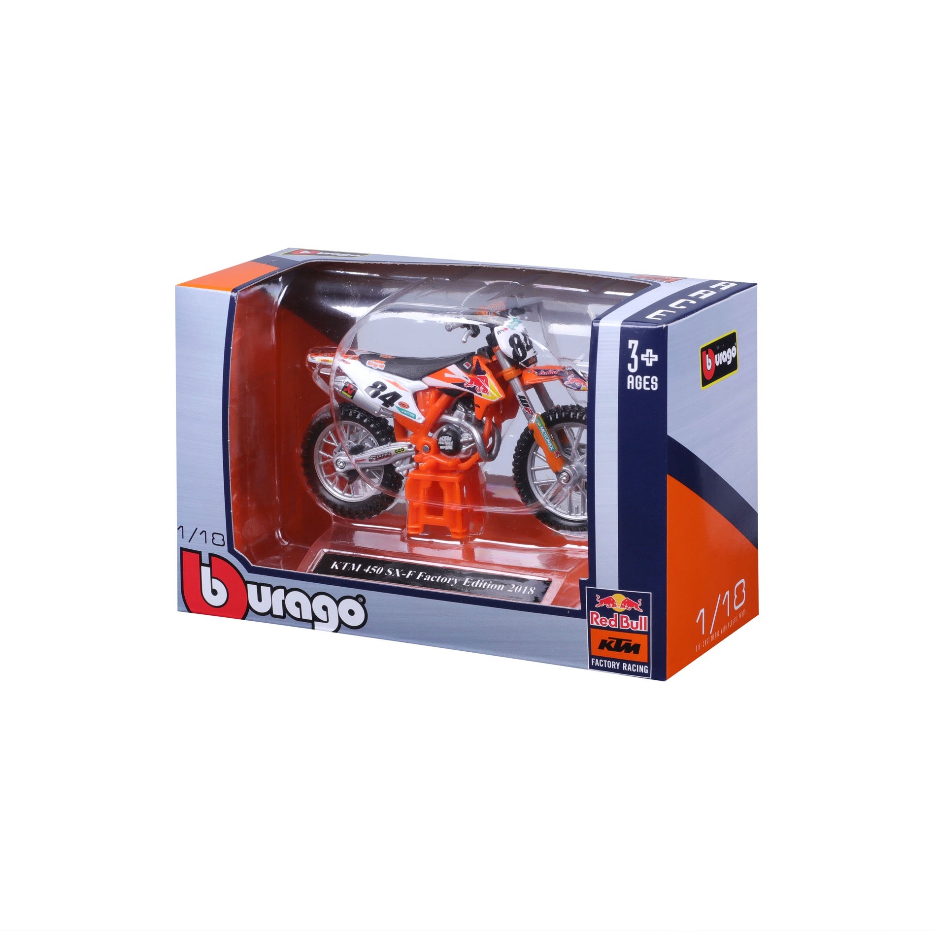 18-51081 - Bburago - 1:18 - WRB KTM CYCLE - KTM 450 SX-F Factory Edition