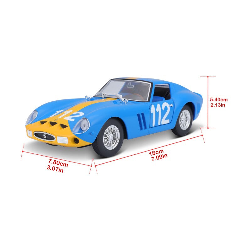 18-26305 - Bburago - 1:24 - Ferrari Racing -  250 GTO  - Blu