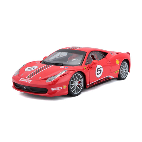 18-26302 Bburago Ferrari Racing - Ferrari 458 Challenge, rossa - Scala 1:24