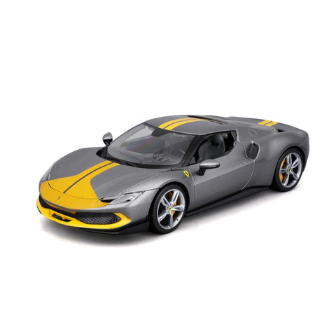 18-16017 Bburago Ferrari  R&P Ferrari 296 GTB Assetto Fiorano, grigia 1:18