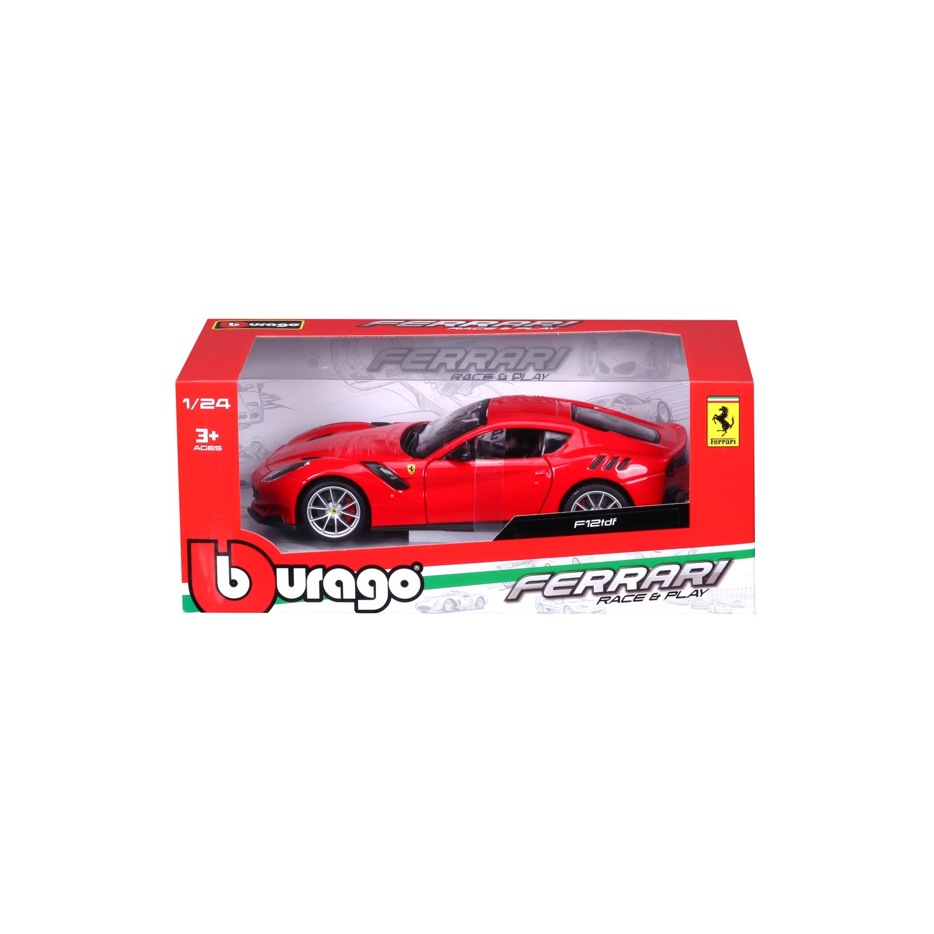 18-26021 Bburago Ferrari R&P F12 tdf - Rosso - 1:24