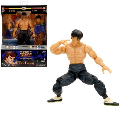 Jada Toys Street Fighter II Fei-Long Action Figure 15 cm Personaggio Articolato