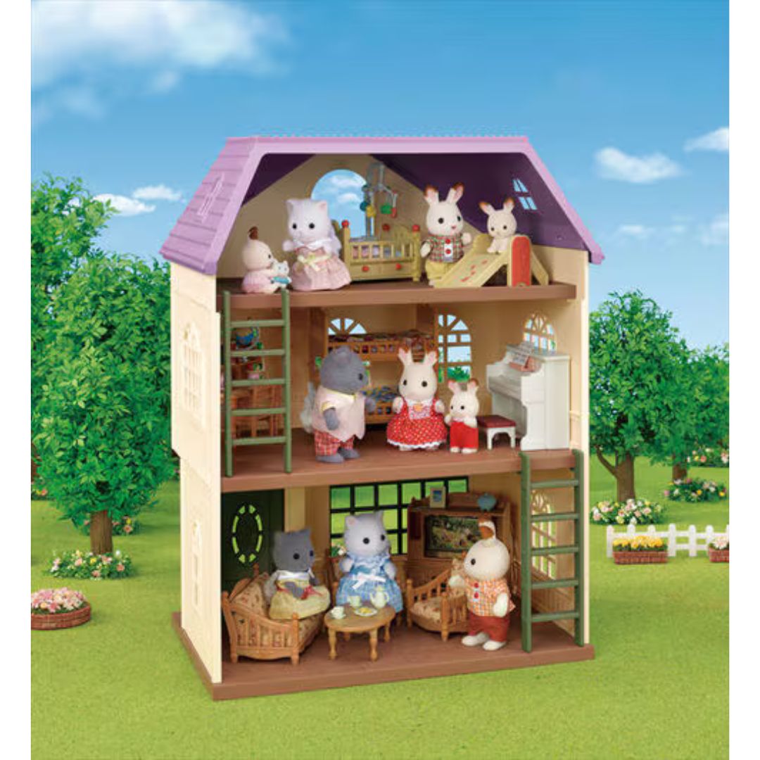 5728 Sylvanian Families - Villetta a tre piani Glicine - Gift Set