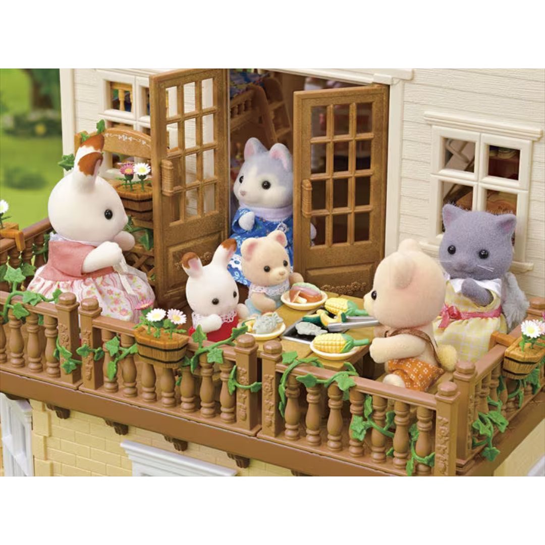 * 5708 + 05716 Sylvanian Families - Casa grande con luci - Attico segreto