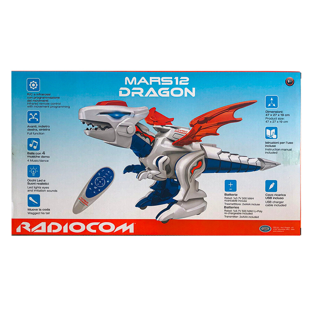 ODS 40965 Radiocom Mars  12 Dragon _ Drago  telecomandato