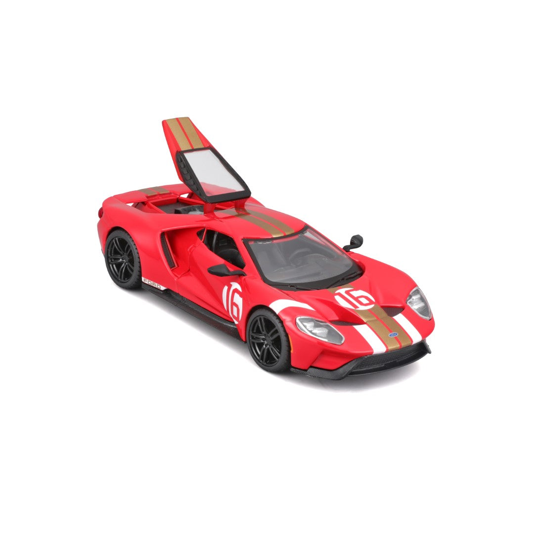 18-41166 Bburago Race - Ford GT Heritage Edition (2022) #16, rossa