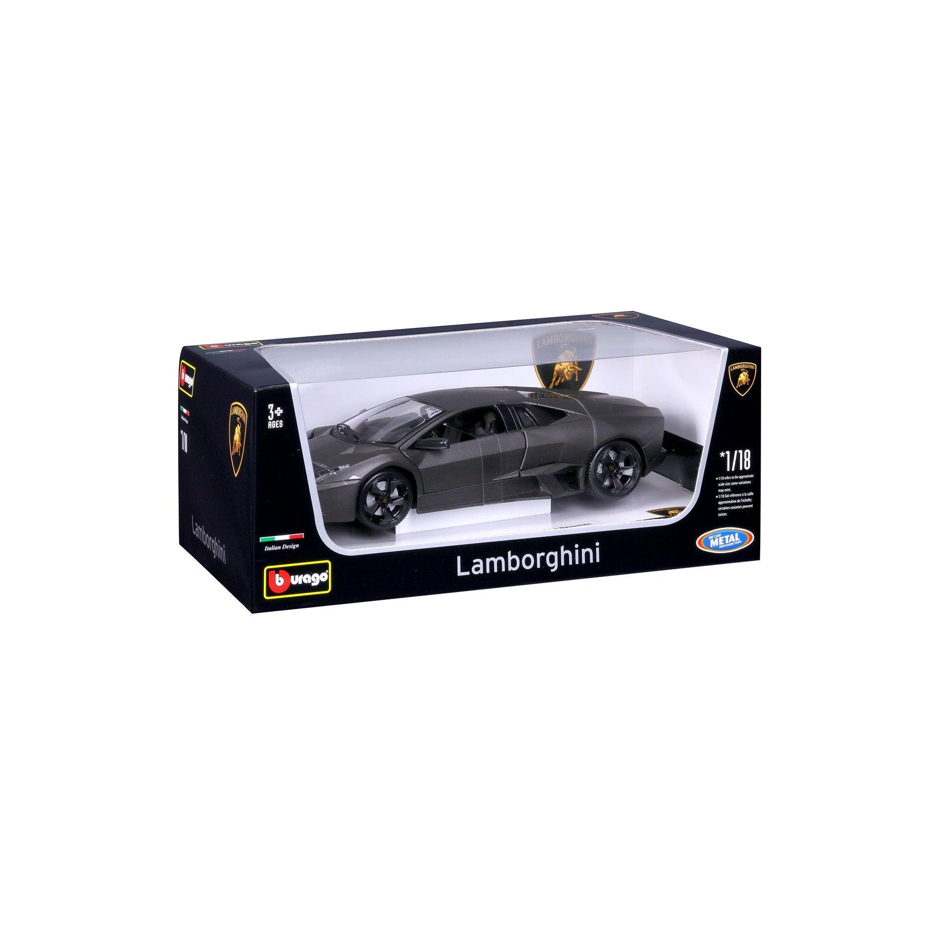 18-11029 - Bburago - 1:18 - Lamborghini Reventon - Grigio Metallizzato