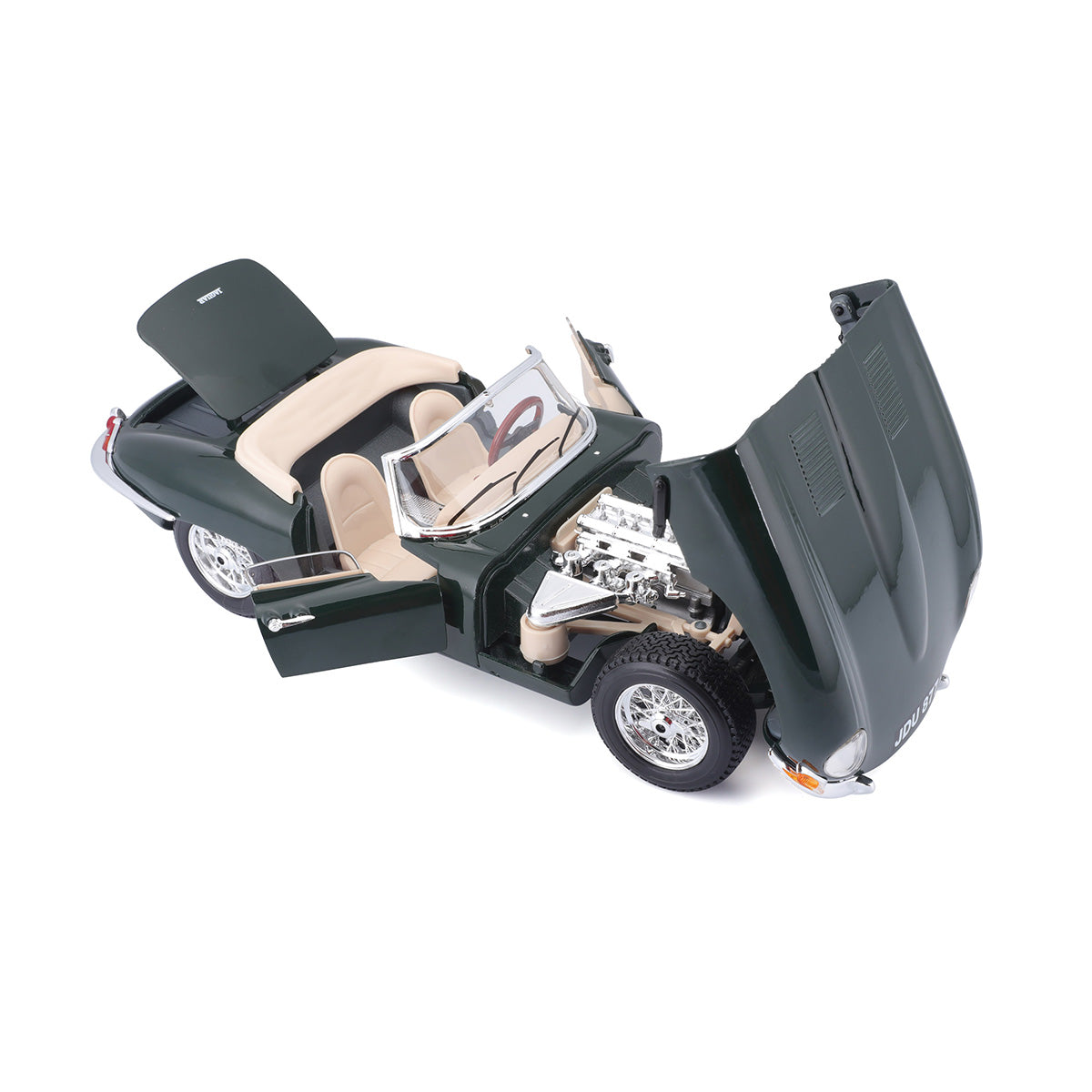 18-12046 - Bburago - 1:18 - 1961 Jaguar E-TYPE Cabrio - Verde