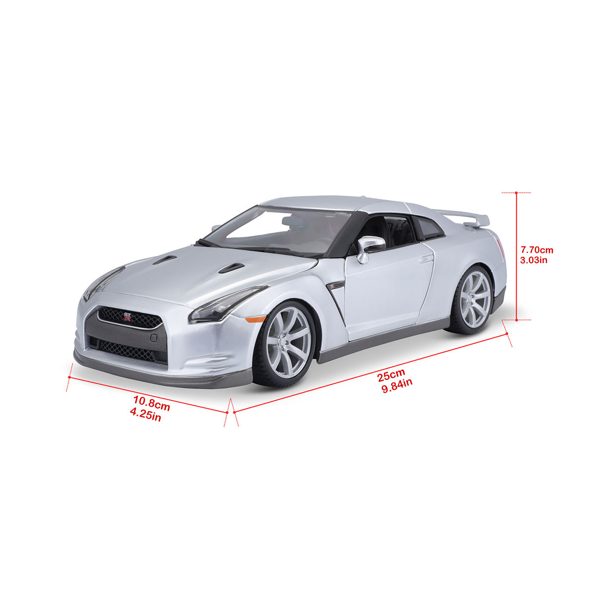 18-12079 SL - Bburago - 1:18 - Nissan GT-R - Argento