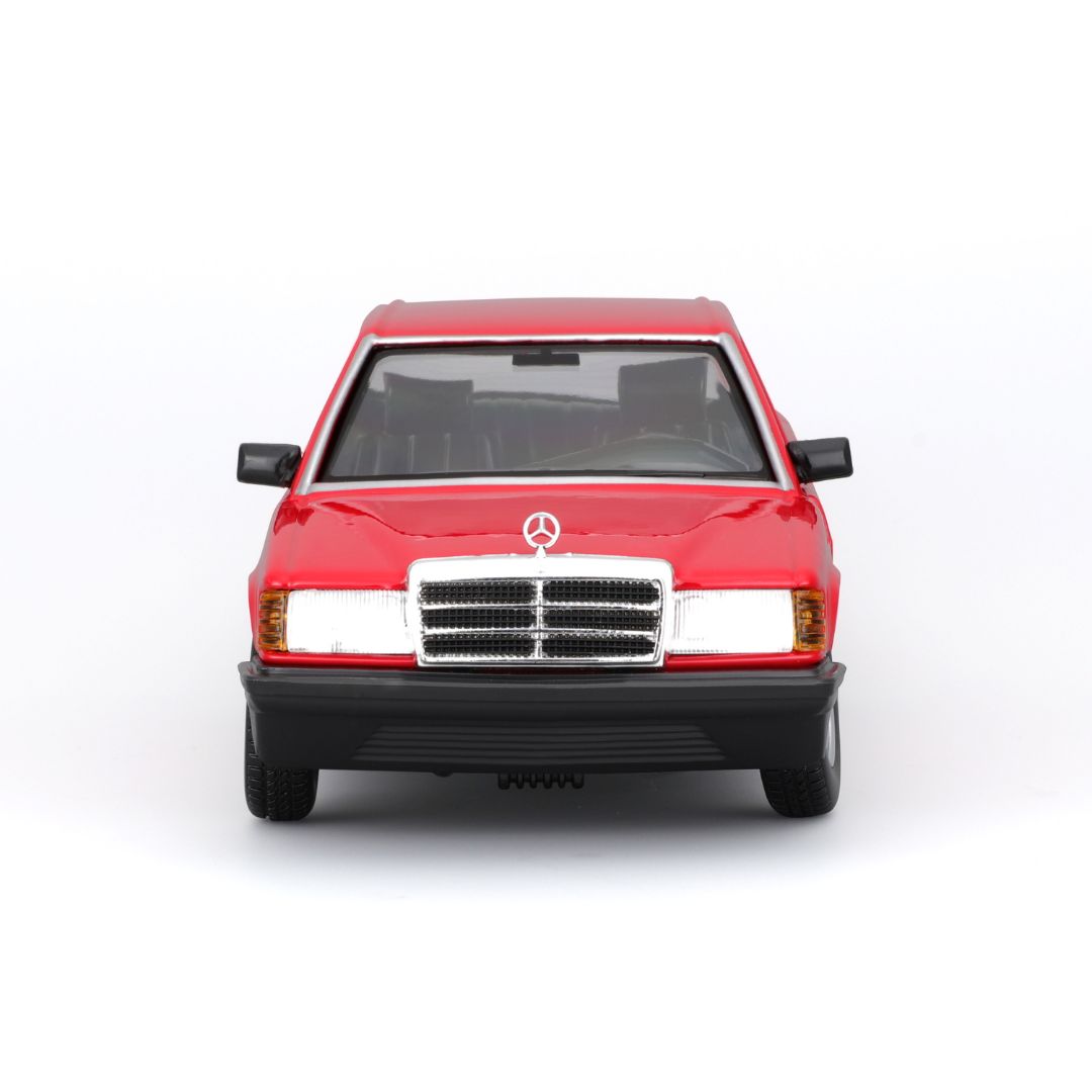 18-21103 RD Bburago - Mercedes-Benz 190E (1987), rossa - Scala 1:24