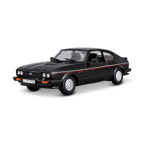 18-21093 Bburago - Ford Capri GT (1982), noire - Échelle 1:24