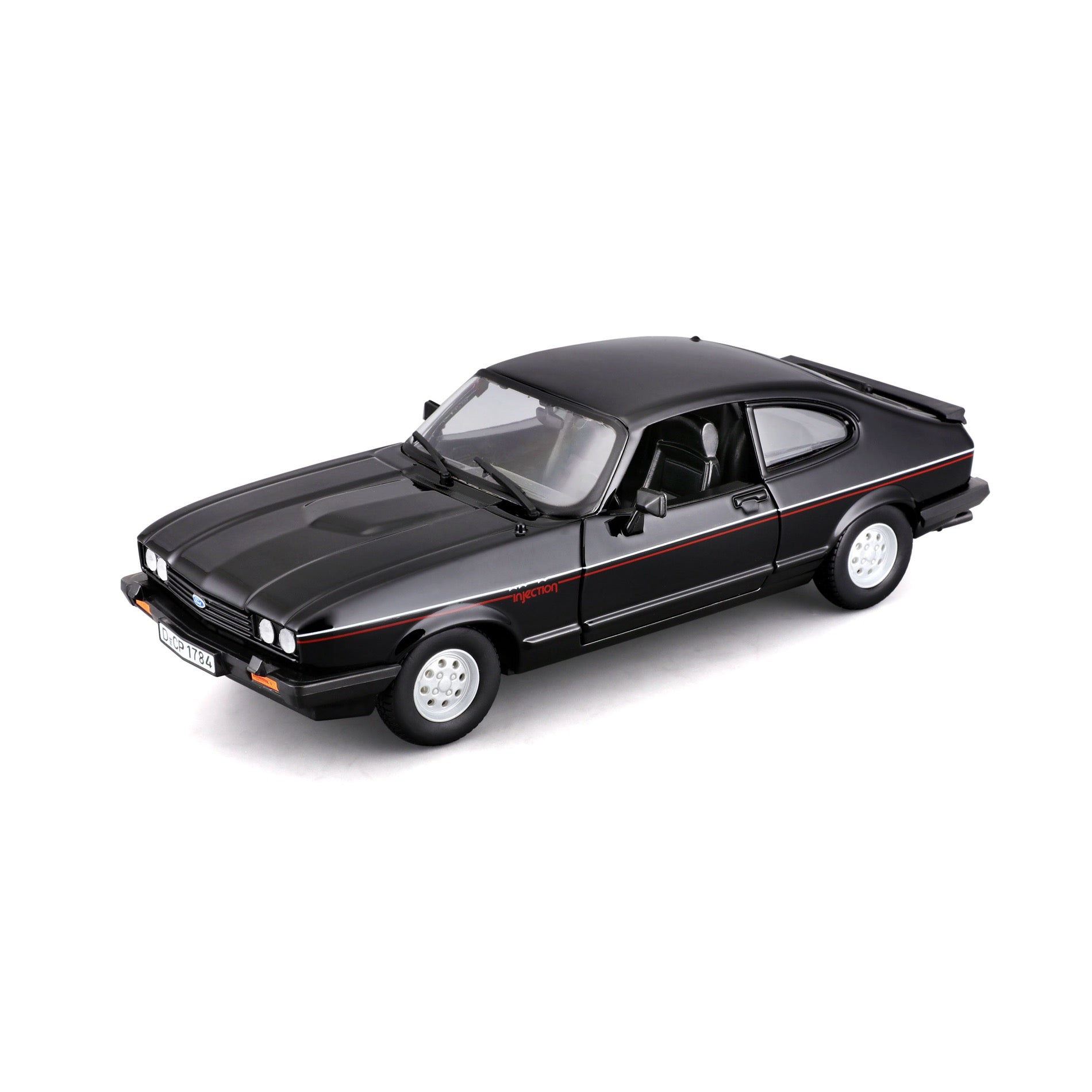 18-21093 Bburago - Ford Capri GT (1982), nera - Scala 1:24