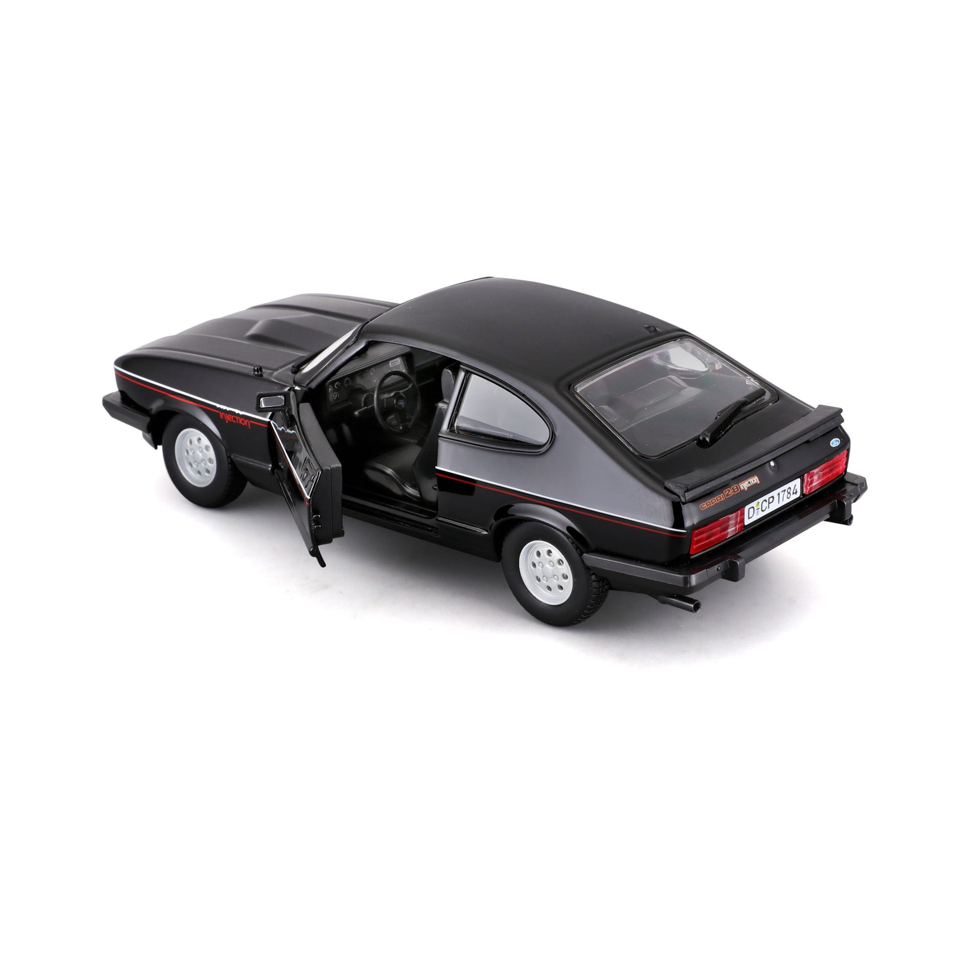 18-21093 Bburago - Ford Capri GT (1982), nera - Scala 1:24