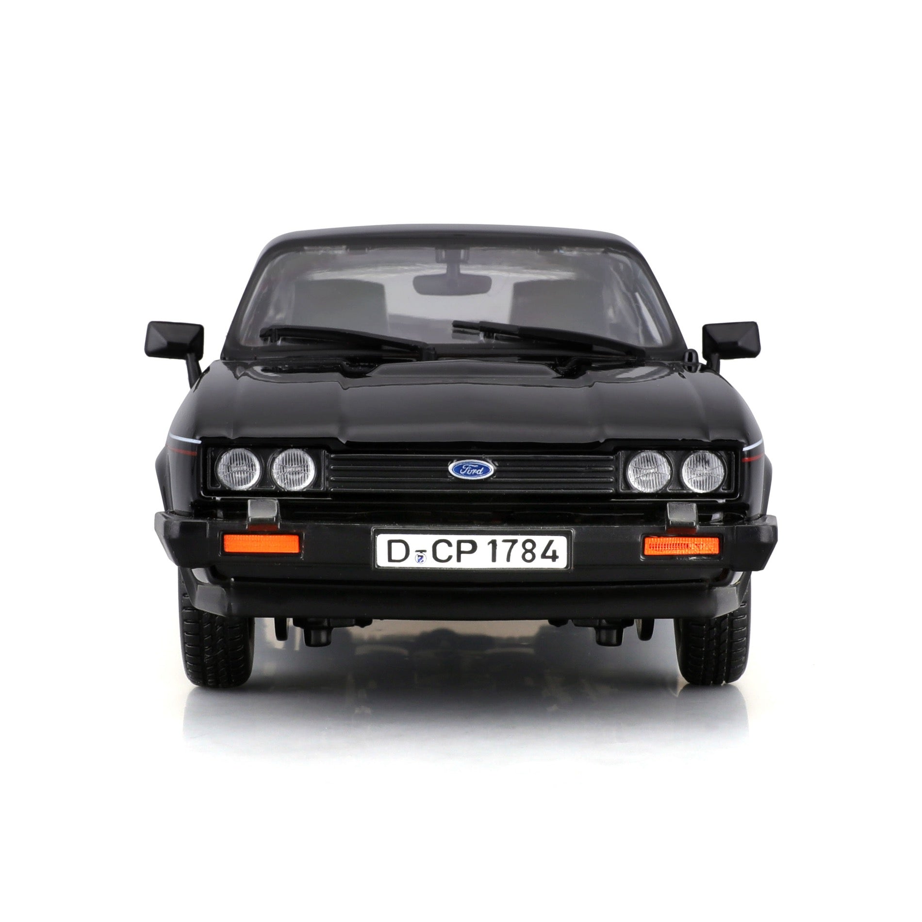 18-21093 Bburago - Ford Capri GT (1982), nera - Scala 1:24