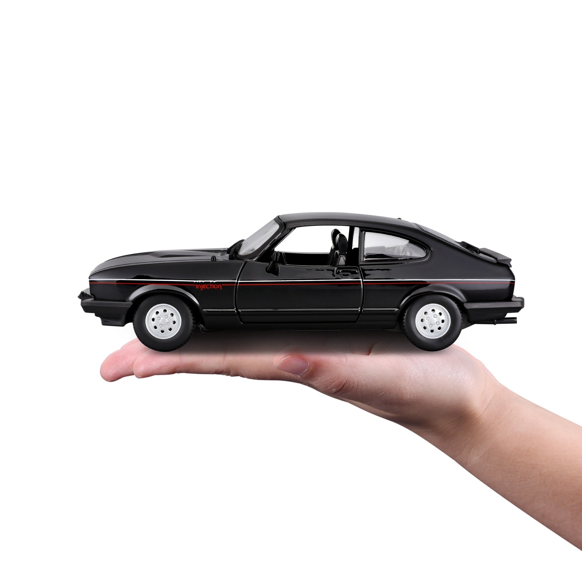 18-21093 Bburago - Ford Capri GT (1982), nera - Scala 1:24