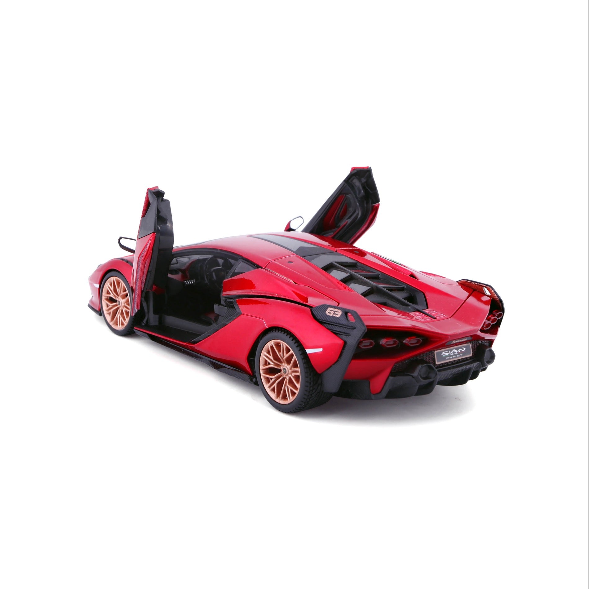 18-21099 RD Bburago - Lamborghini Sian FKP 37, rossa - Scala 1:24