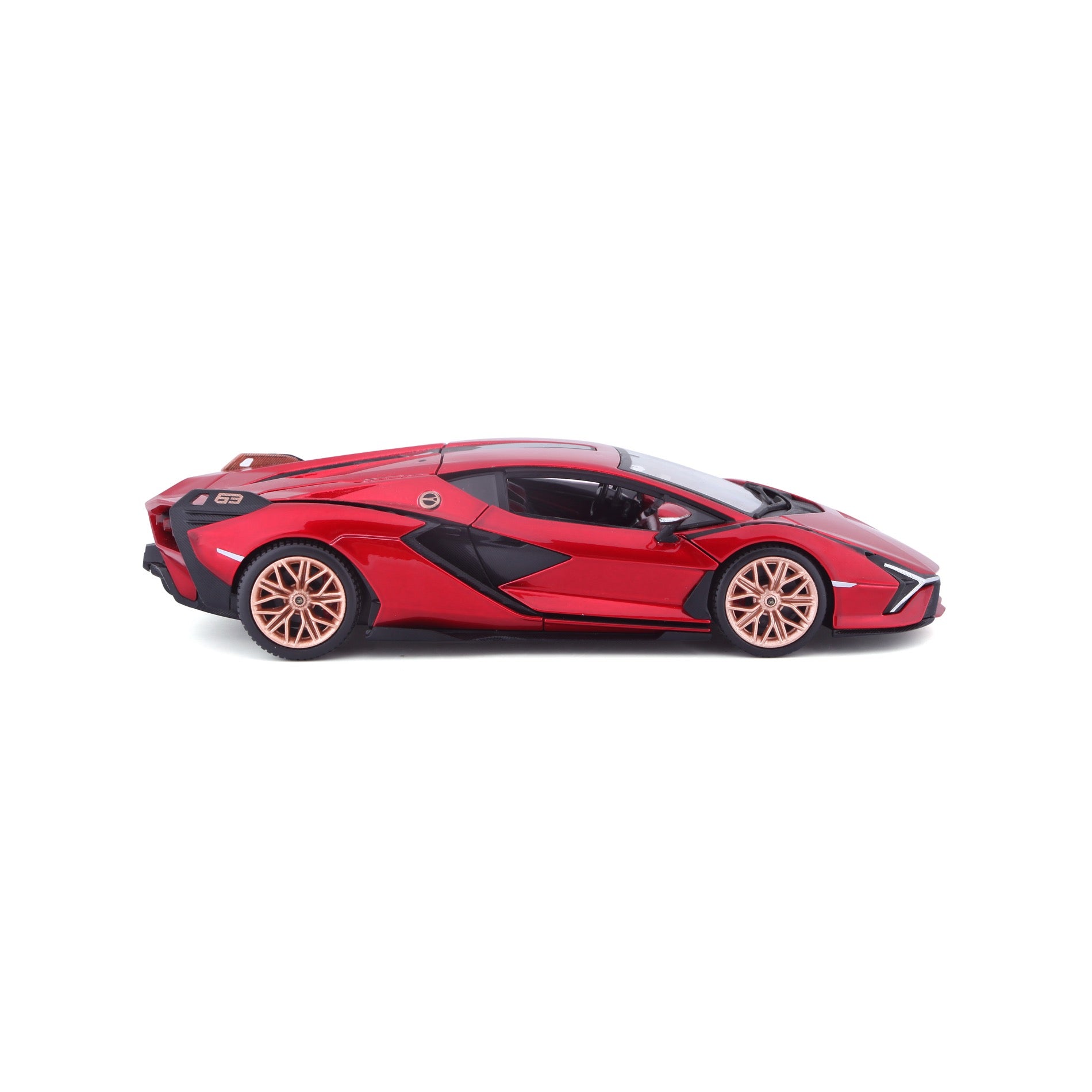 18-21099 RD Bburago - Lamborghini Sian FKP 37, rossa - Scala 1:24
