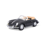 18-22078 Bburago - Porsche 356B Cabriolet (1961), nera - Scala 1:24