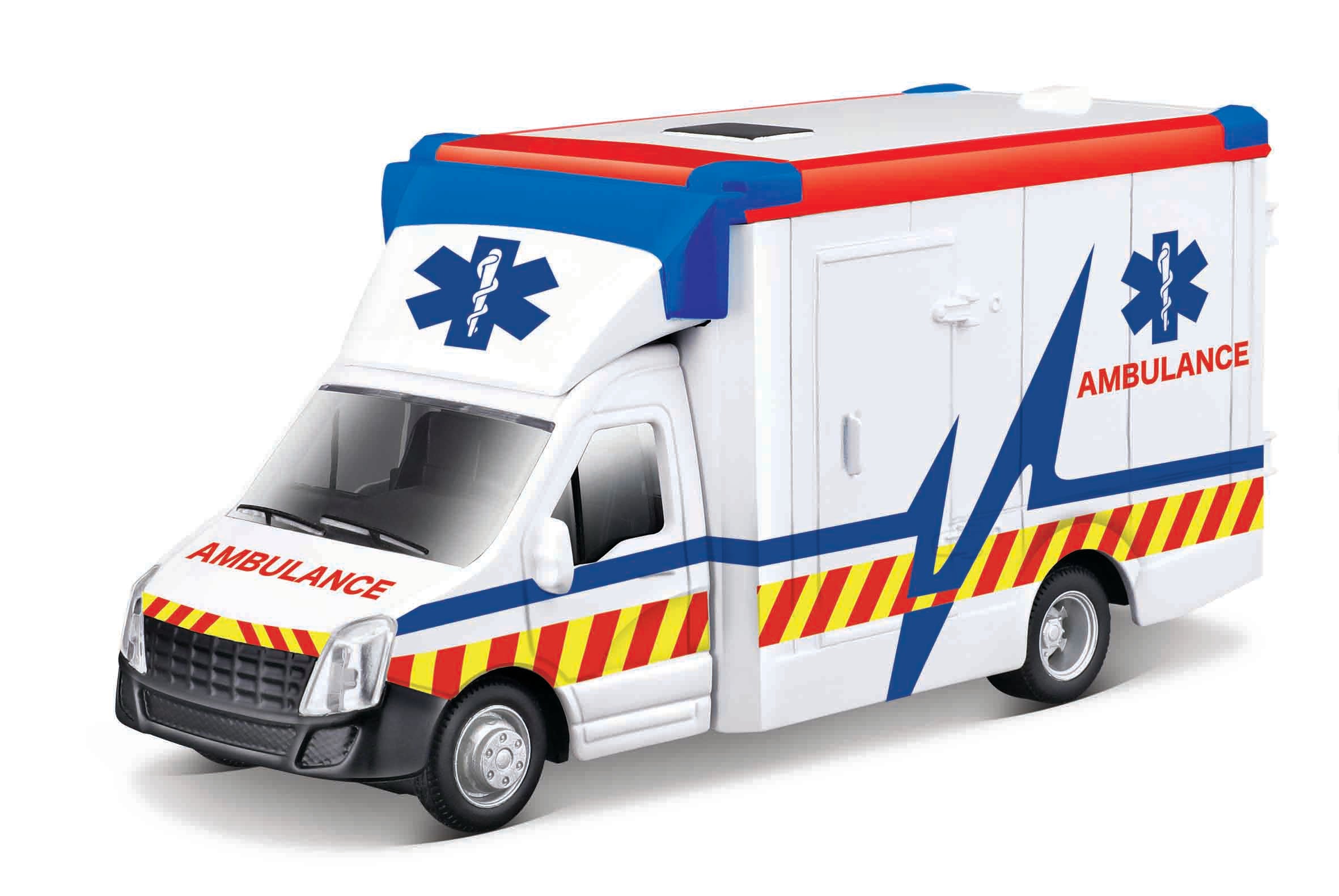 18-32266 - Bburago - Municipal Vehicles - Ambulance w/ Stretcher  - Bianca