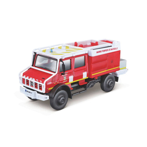 18-32017 Bburago - Mercedes-Benz Unimog U5000 - Vigili del fuoco - Scala 1:52