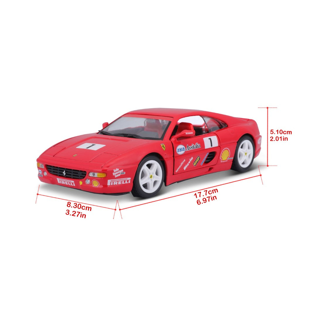 18-26306 Bburago Ferrari Racing - Ferrari F355 Challenge, rossa - 1:24
