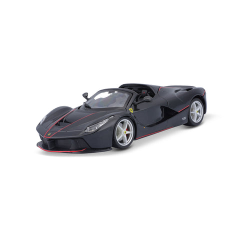 18-26022 Bburago Ferrari Race&Play - Ferrari LaFerrari Aperta, nera - 1:24