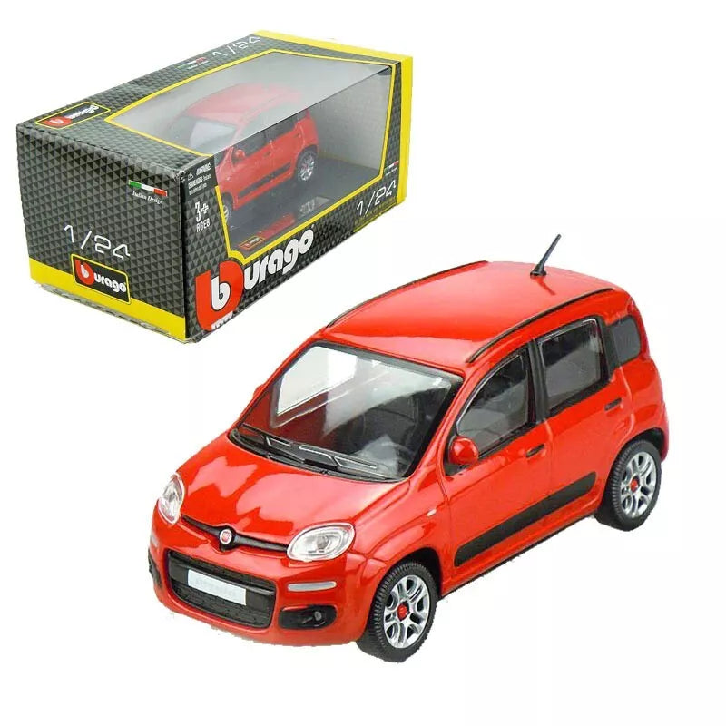 *18-22123 Bburago -  Fiat Panda, rossa - Scala 1:24