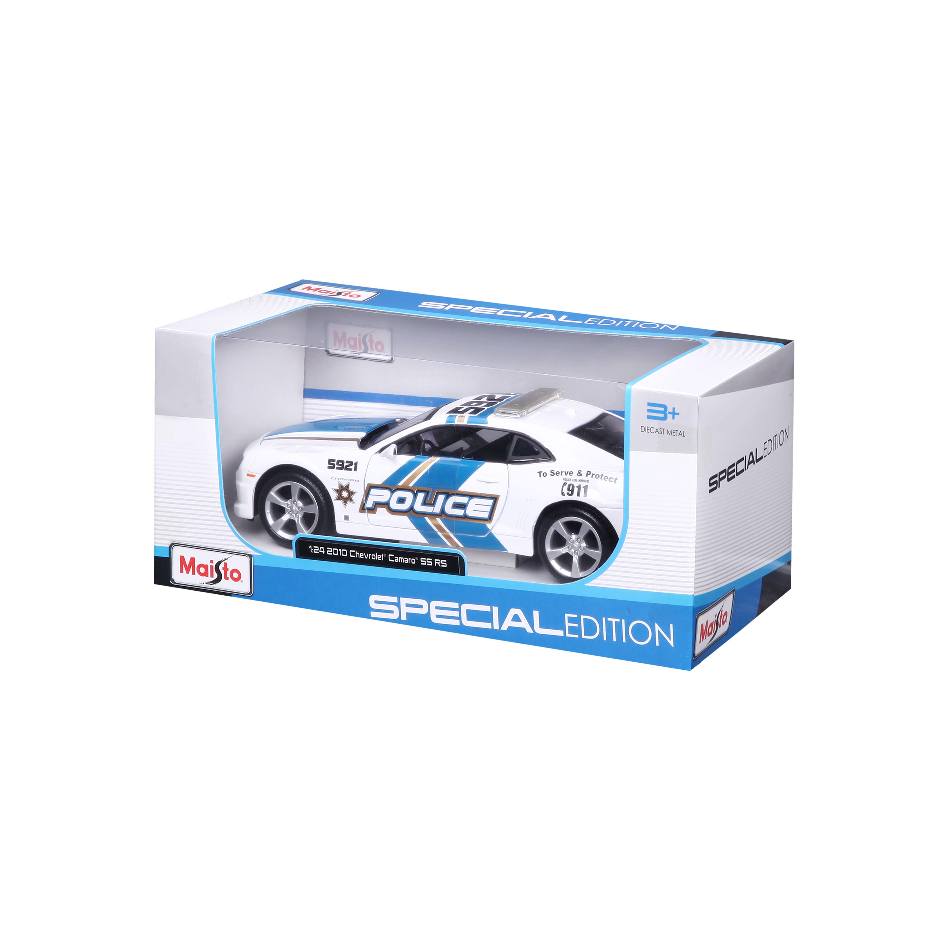 Chevrolet Camaro Bandai à piles (33 cm) - Voiture originale en fer blanc Chevrolet Camaro Bandai à piles (33 cm) - Voiture originale en fer blanc