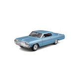 32908 Bburago Maisto - Chevrolet Impala SS (1964), blu - Scala 1:24