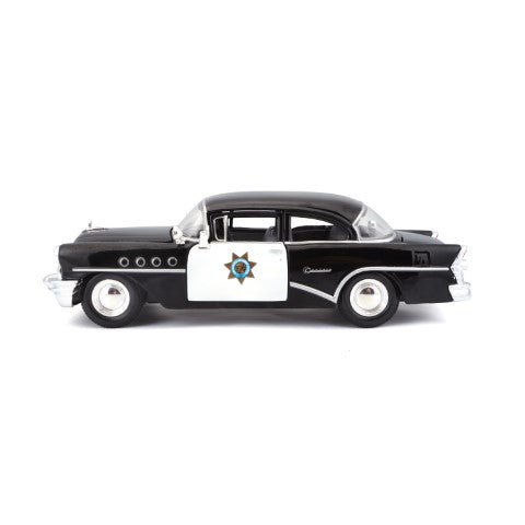 10-31295 - Bburago Maisto - Scala 1:26 - 1955 Buick Century Police - Nera