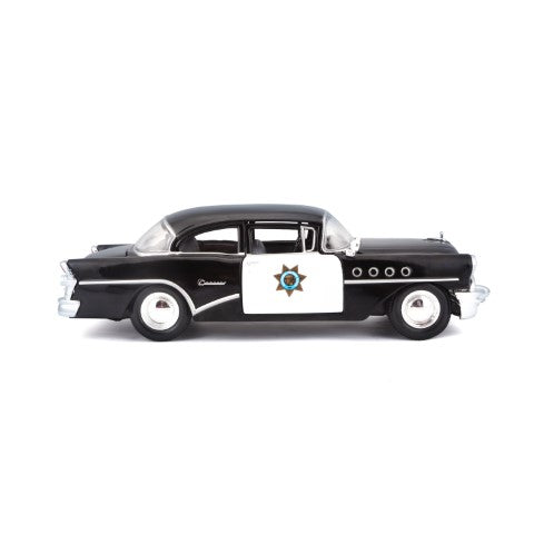 10-31295 - Bburago Maisto - Scala 1:26 - 1955 Buick Century Police - Nera