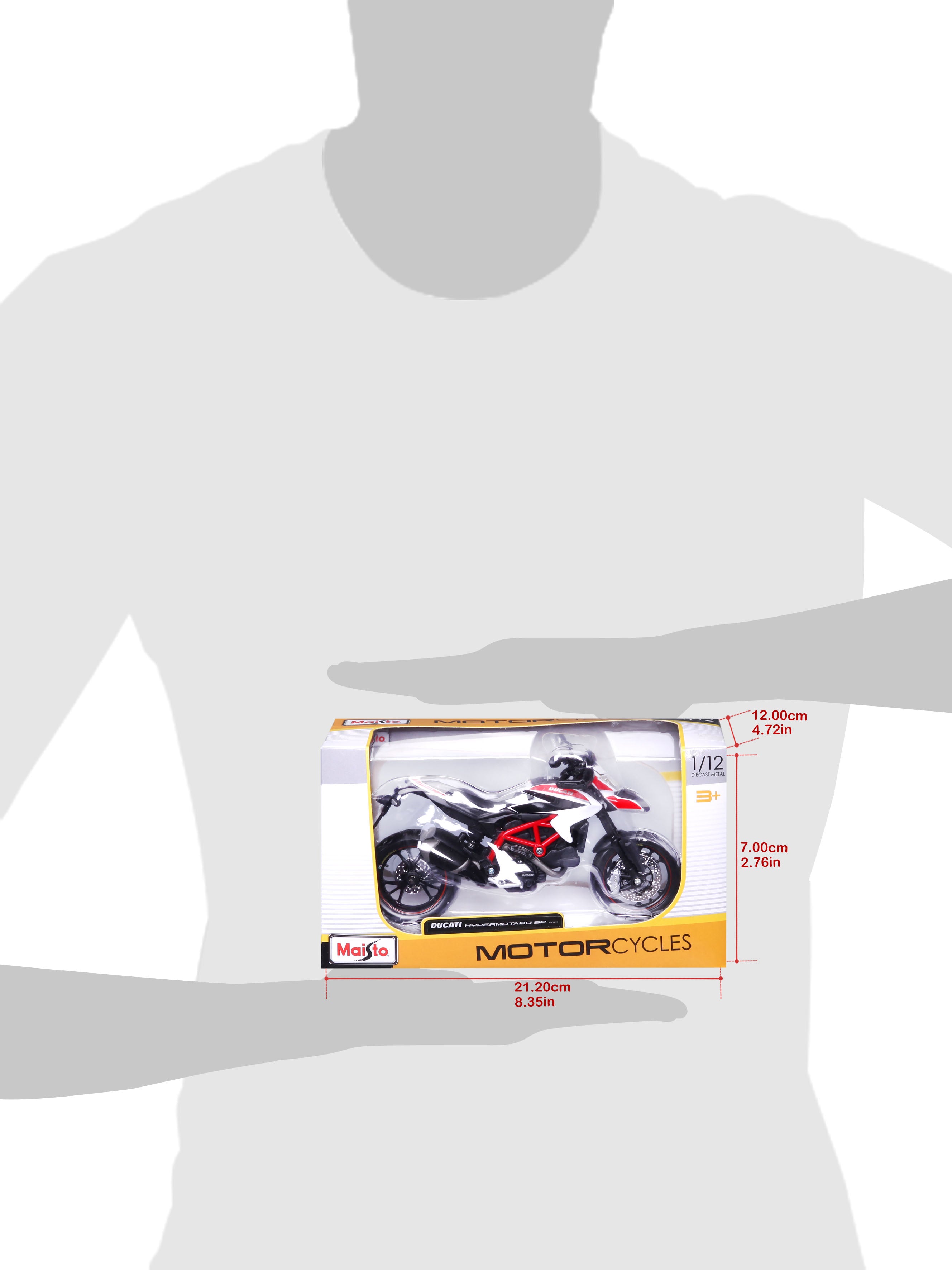 10-13015 - Bburago Maisto - 1:12  Moto - Ducati Hypermotard SP 13015 - Bianca