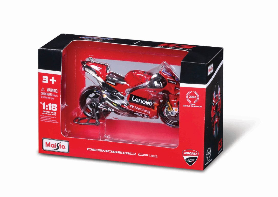 10-36391  Bburago Maisto - GP Racing - Ducati Lenovo Team 2022 - Bagnaia #63