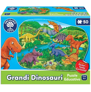 ORC0256IT  - ORCHARD - Grandi Dinosauri  Puzzle educativo 50 pezzi