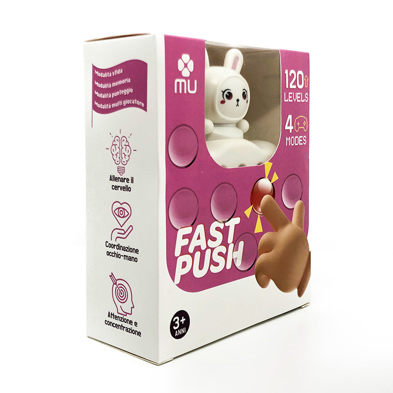 MUDS007 MU - Fast Push - Bubble Game Elettronico - 120 livelli, 4 modalità